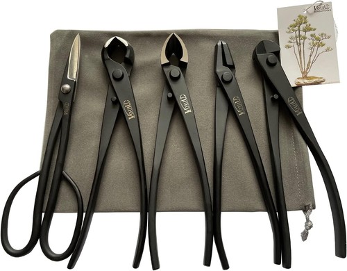 5pc bonsai tool - set, knob